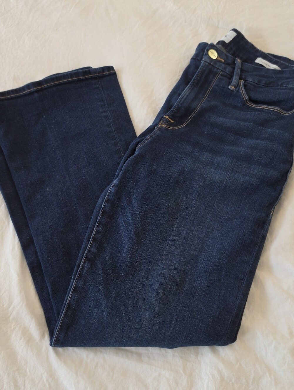 FRAME Le Crop Mini Boot Dark Wash Size 30